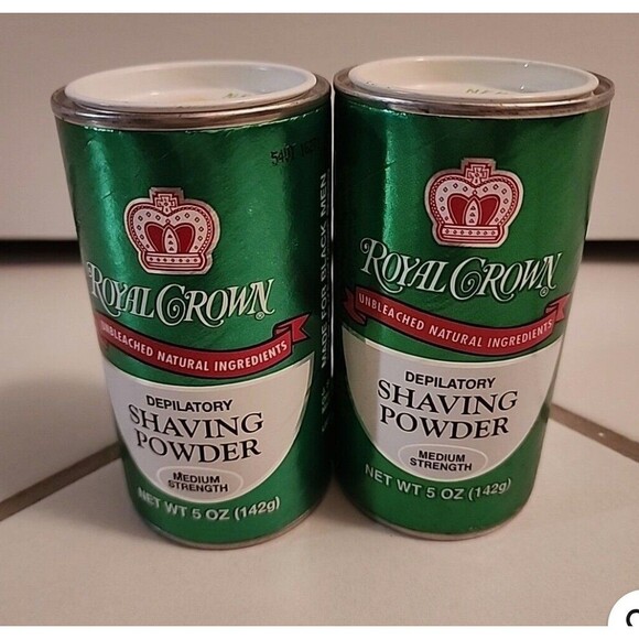 2X Royal Crown Depilatory Shaving Powder Lemon Lime Medium Strength NEW - Picture 1 of 3